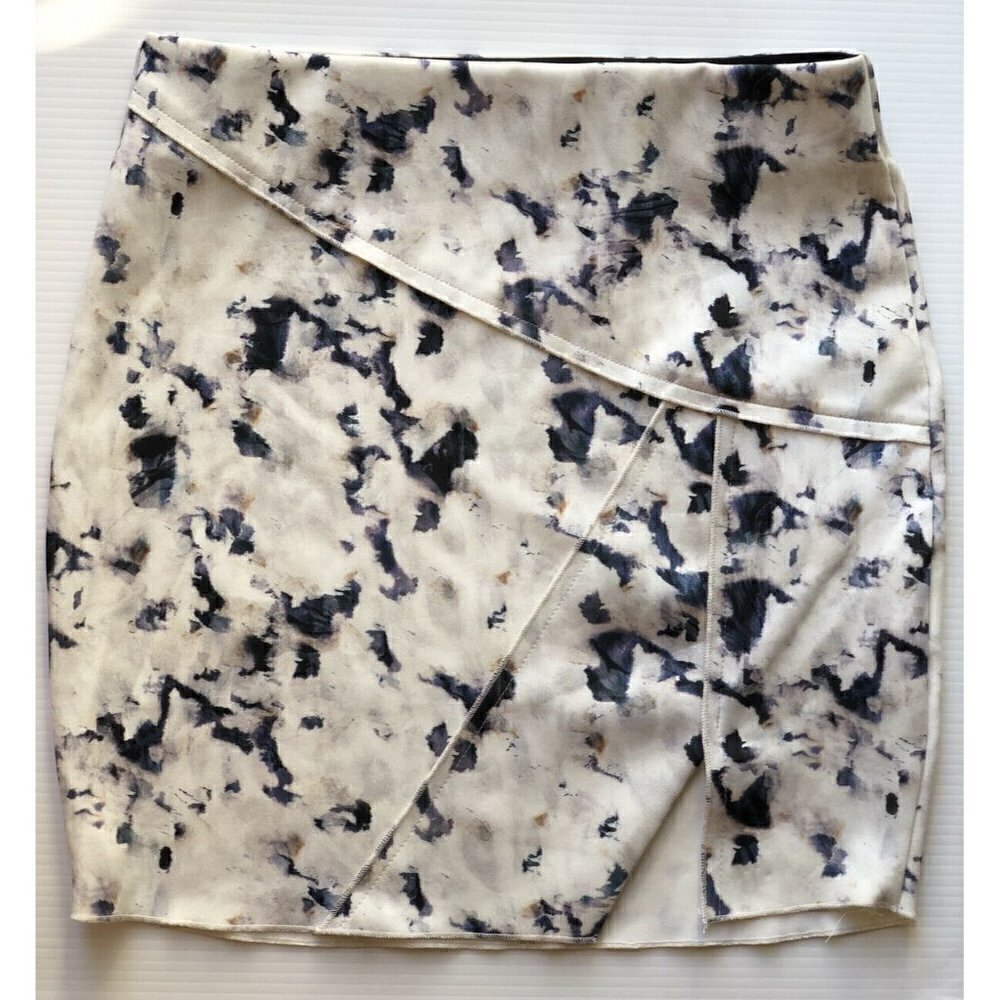 Zara W&B Collection Marble Print  Women's Mini skirt Size S